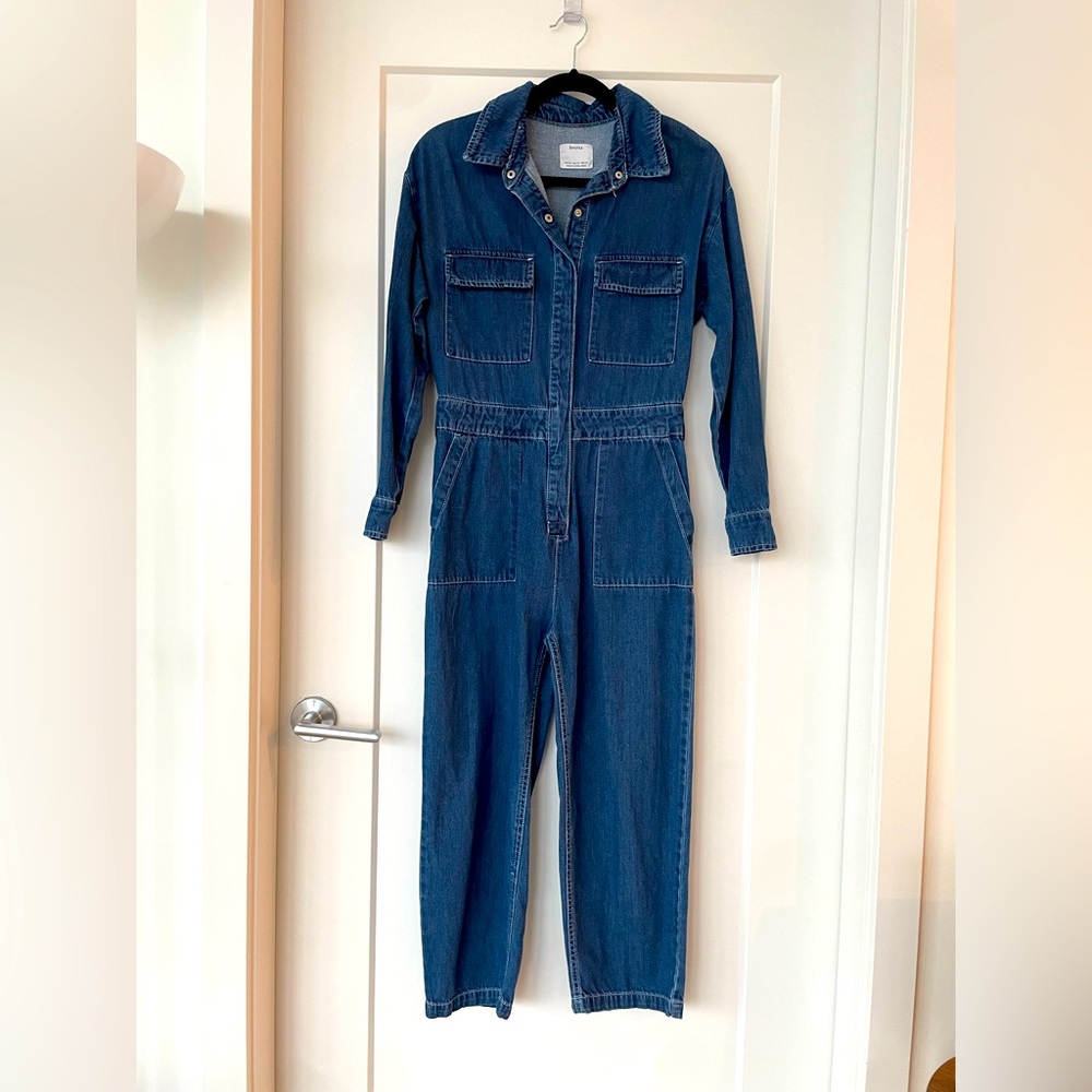 Bershka Denim Utility Jumpsuit - XS